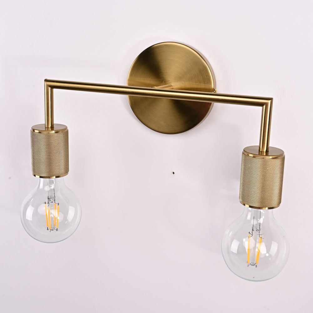 Бра Rh Utilitaire Double Sconce Brass By Imperiumloft