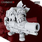 Grand Alliance Order Kharadron Overlords Dwarf Дварф с большой пушкой миниатюра для dnd, днд, pathfinder, фентези, Настольная игра, НРИ, Варгейм, РПГ