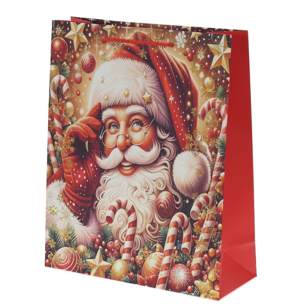 GAEM Пакет подарочный (бумага 210г/м2, блок 12шт), L26 W10 H32 см, 4в.