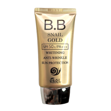 EKEL ББ крем BB SNAIL GOLD CREAM SPF 50+/PA+++ с муцином улитки и золотом 50 мл