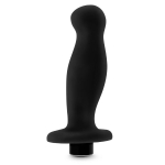 Черный анальный вибромассажёр Silicone Vibrating Prostate Massager 02 - 10,8 см. (Цвет: черный)