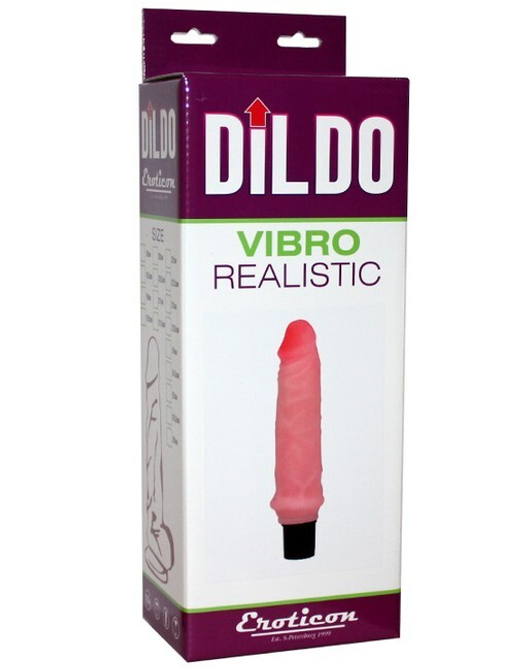 Вибратор UltraSkin Vibro Realistic с вибрацией (Цвет: телесный)