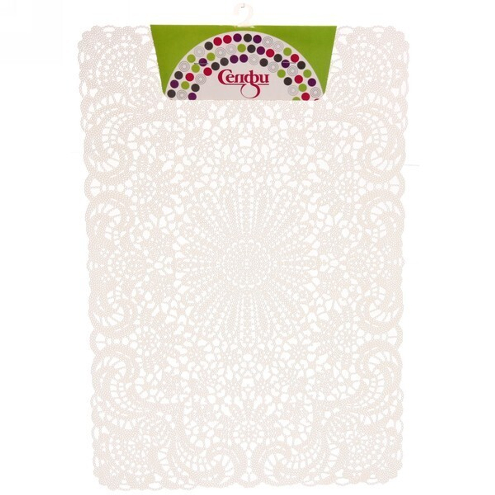 Салфетка на стол 45*30см «Кружево» белое