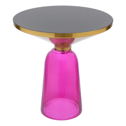 Столик кофейный Berg Odd 50см черный/фиолетовый