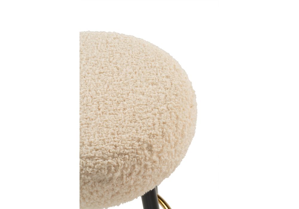 Барный стул Plato white fabric