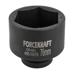 Головка ударная глубокая 1'', 76мм (6гр) FORCEKRAFT FK-48510076