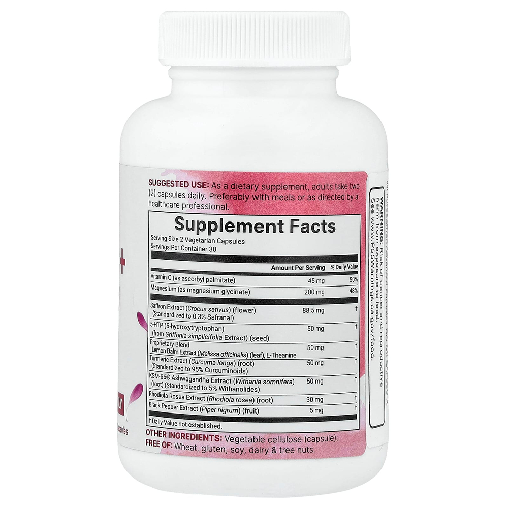 Micro Ingredients, Saffron+ Advanced, 60 вегетарианских капсул