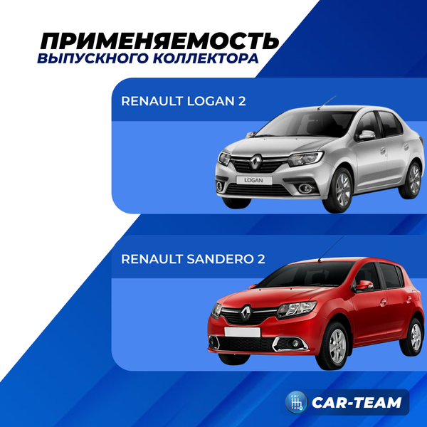 Вставка заменитель катализатора "Stinger" на Renault Logan 2, 8v 1.6L