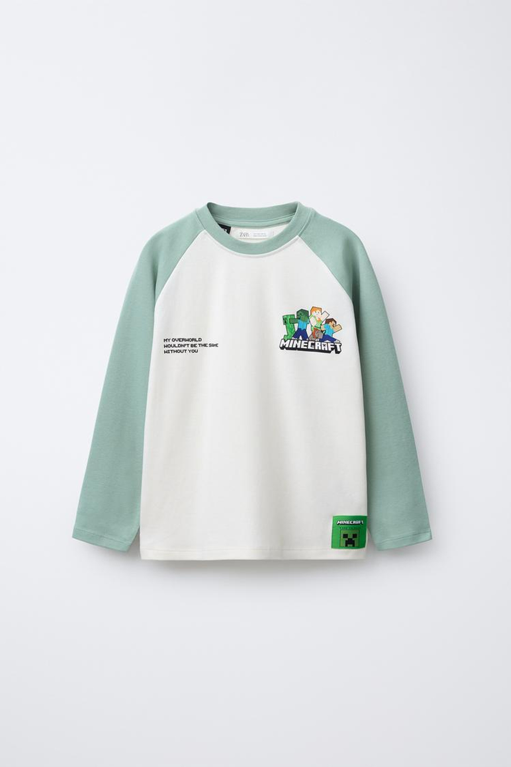 ZARA ПИЖАМА MINECRAFT © MOJANG AB. ™, ЗЕЛЕНЫЙ