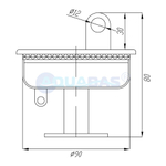 ПР.000.5 Анкер спортивной дорожки с выдвижным крюком