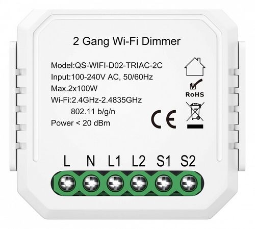 Wi-Fi реле двухканальное диммируемое ST-Luce ST9000.500.02CDIM