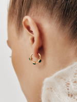 Серьги-кликеры КОЛТ позолота с хризопразами