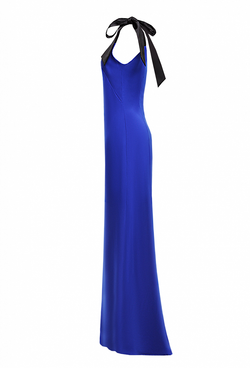 Платье в пол, приталенного силуэта 07-02-24 SS