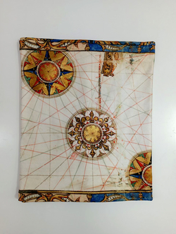 Двусторонний снуд "Роза ветров" по мотивам старинной португальской морской карты 16 века