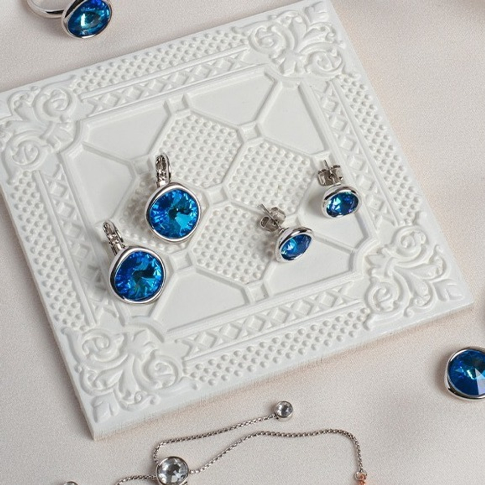 Серьги Fiore Luna Royal Blue Delite 2 A1902.23 BL/S