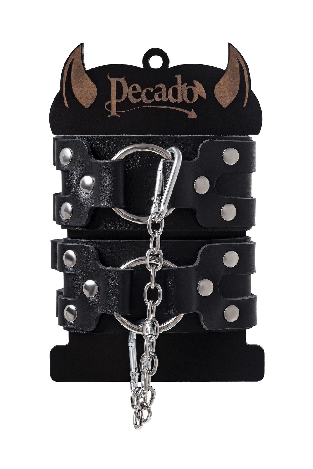 Оковы на ноги Pecado 2208 – натуральная кожа, 2 ремешка