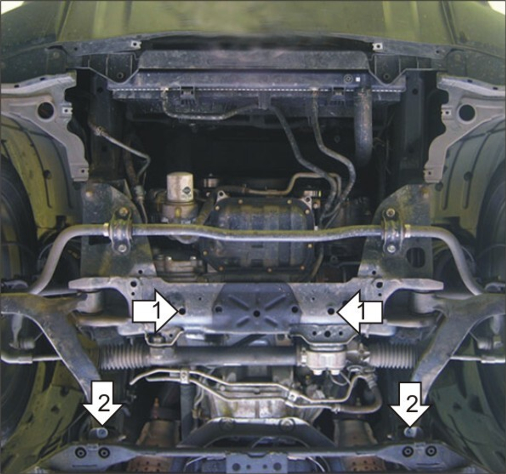 Защита Гидроусилителя. 2 мм, Сталь. для Infiniti FX 2002-2008 MOTODOR.08002