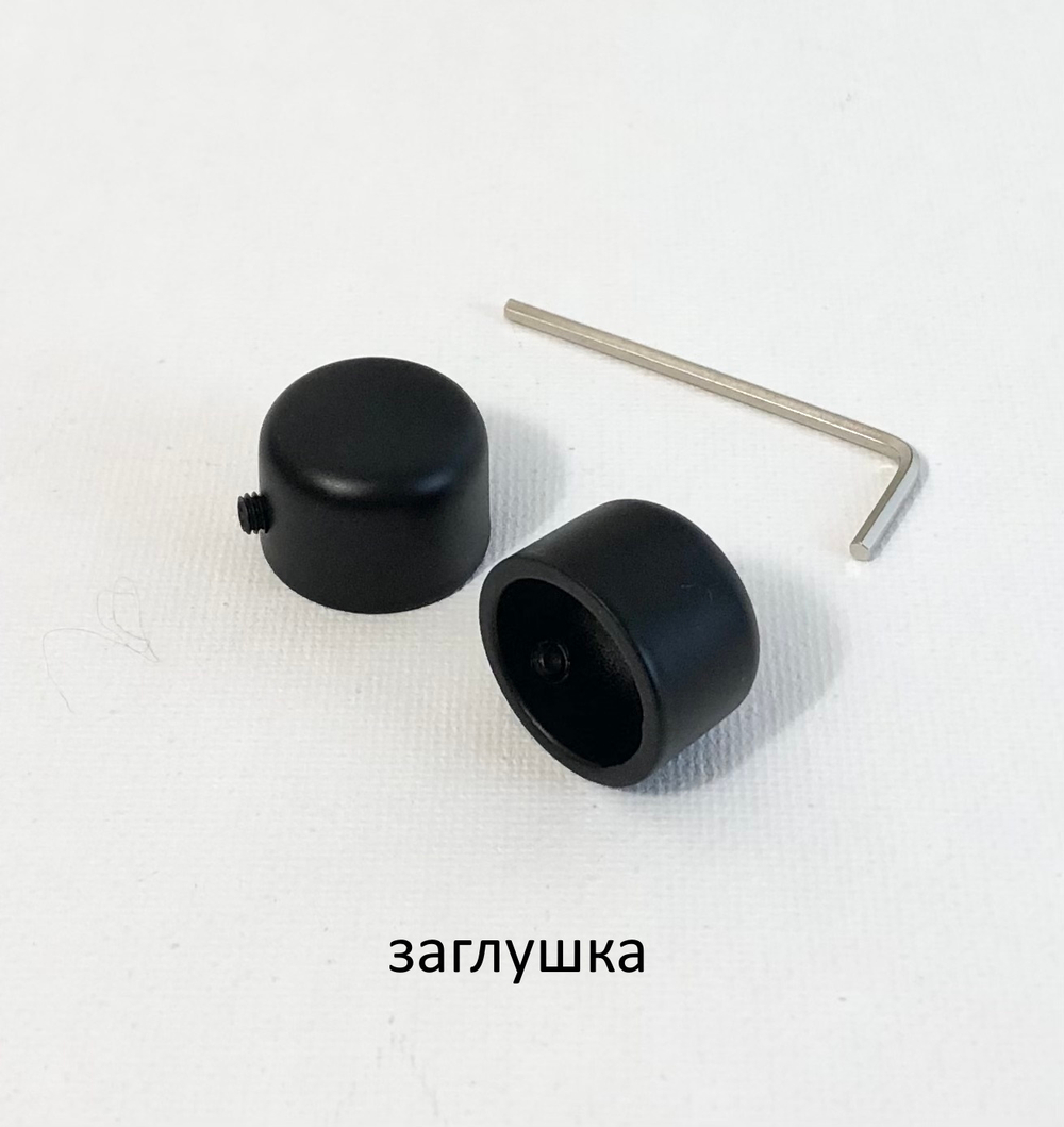 Карнизы кованые однорядные d16 мм с рифлеными трубами, цвет черный