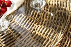 "Барселона" лаунж-зона из искусственного ротанга, цвет соломенный