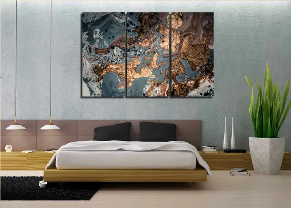 Модульная картина "Абстрактная живопись"