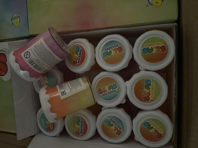 Лизун в банке 150 г перламутр с блеском, 12 шт в шоубоксе, 4 цвета микс, с-30803л