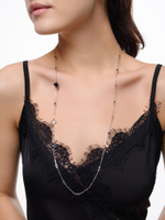 Колье "Black clover" Silver