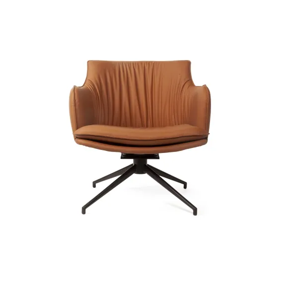 Лаунж кресло Sofia, экокожа терракот