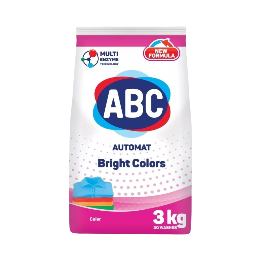 Стиральный порошок "ABC" розовый 3кг