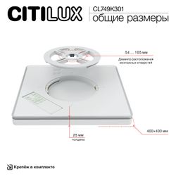 Citilux NORMA CL749K301 RGB Светильник с пультом Чёрный