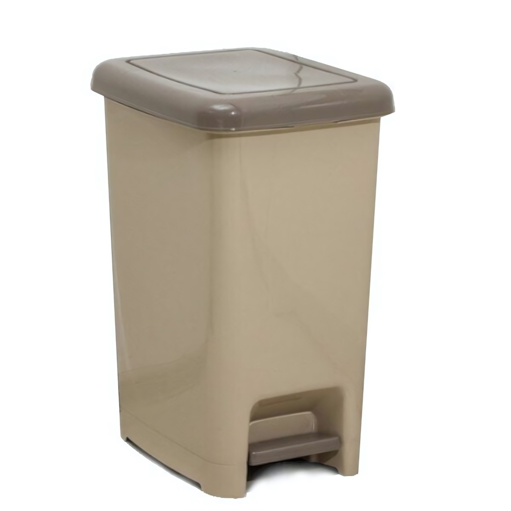 Мусорное ведро с педалью "Слим" 60л капучино