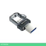 USB Flash-накопитель SanDisk Ultra Dual Drive M3.0 128GB черный/серый (SDDD3-128G-G46)
