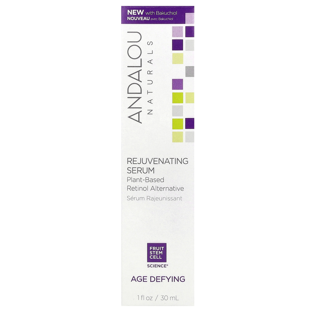 Andalou Naturals, омолаживающая сыворотка, альтернатива ретинолу на растительной основе, антивозрастная, 30 мл (1 жидк. унция)