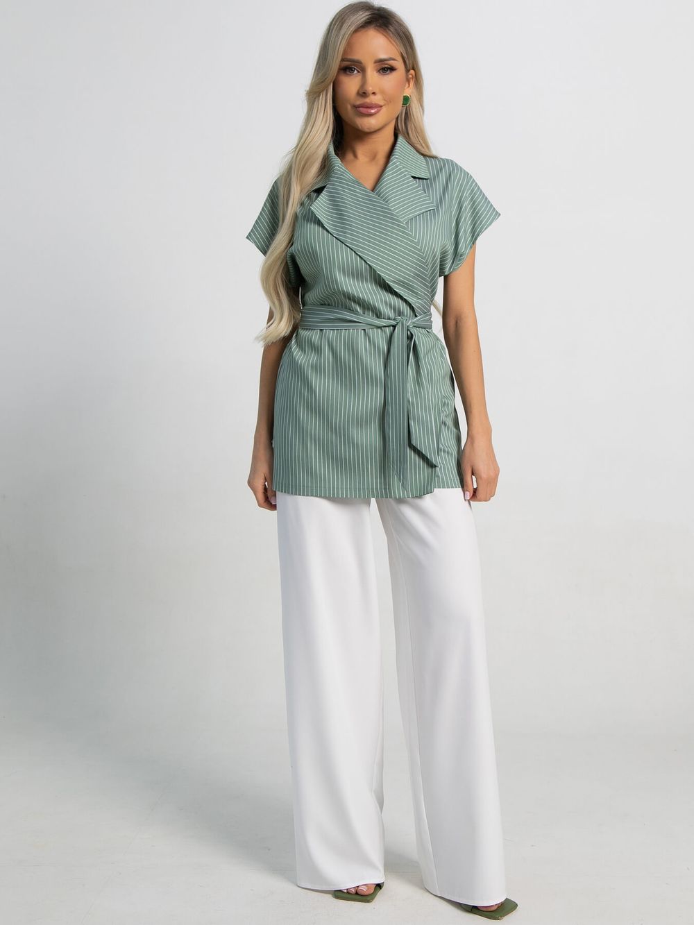 Костюм Эври Дэй (бело-зеленый) К15923-5М LT Collection