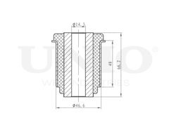 Сайлентблок внутренний переднего нижнего рычага UNIO RMP-20403