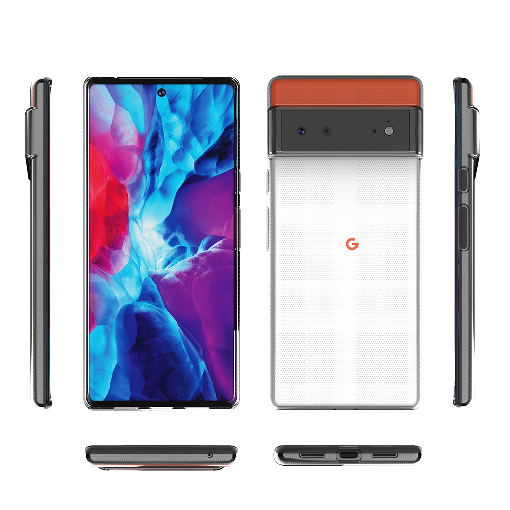 Ультра тонкий чехол из силикона для телефона Google Pixel 6 Pro с 2021 года, серия Ultra Clear от Caseport