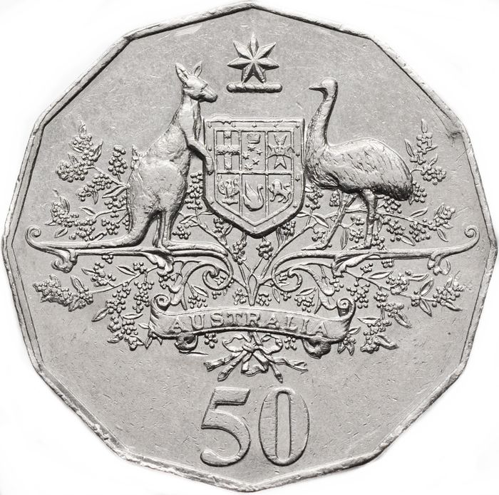 50 центов 2001 Австралия «Столетие Федерации - Австралия»