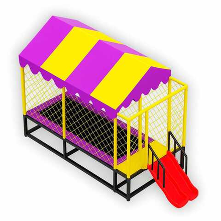 Батутные арены с горкой