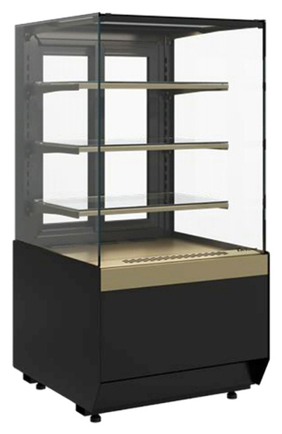 Витрина кондитерская Carboma KC70 VM 0,9-1 Light версия 2.0 (Bronze 9005/0109)