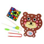 Развивающая игрушка деревянная с шариками коробка C-41932