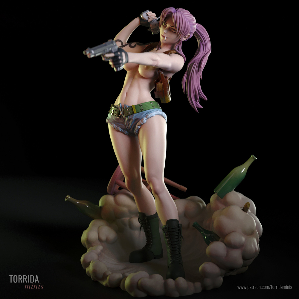 Фигурка Реви Пираты Чёрной лагуны Revy Black Lagoon Rebecca