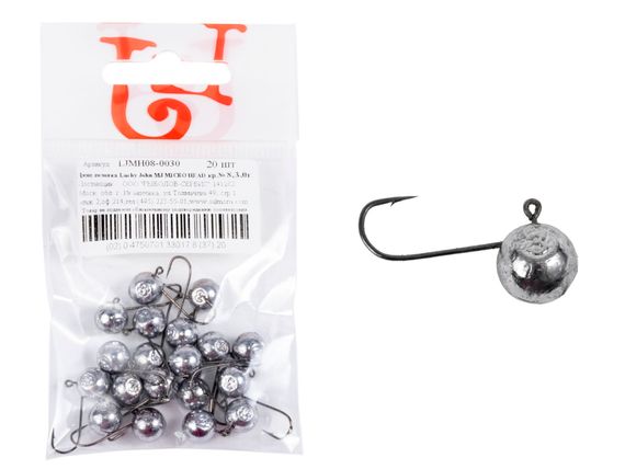 Джиг-головка Lucky John MJ MICRO HEAD кр.008 3.0г