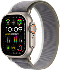 Apple Watch Ultra 2, 49 мм, GPS + Cellular, корпус из титана, ремешок Trail зеленого/серого цвета