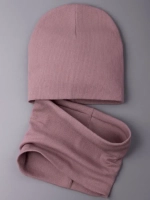 Шапка для девочки осенняя и снуд