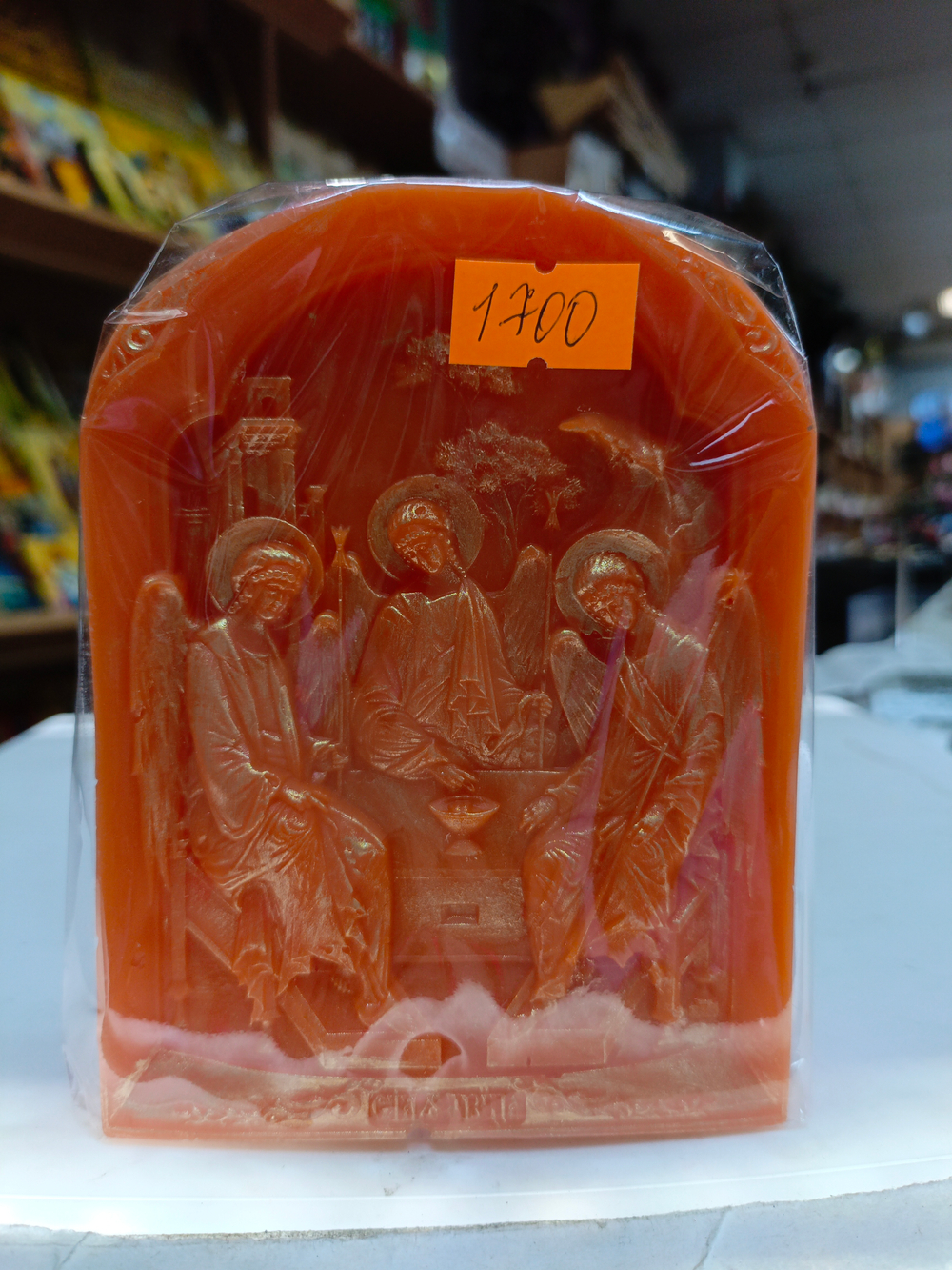 Свеча " Троица " ручная работа.