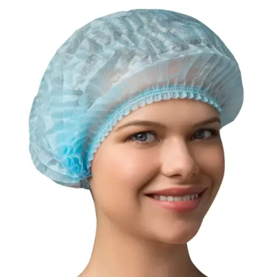 Шапочка-шарлотта Чистовье пл. 15 голубая 50 шт