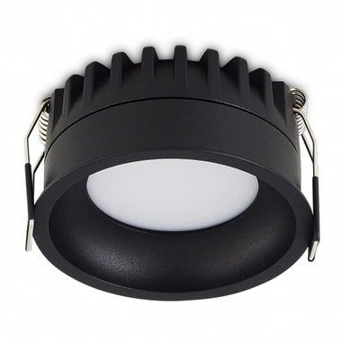 Светильник встраиваемый CRATER,  10W,  744Lm,  2700-3000-4000K,  D81, 5хH39мм,  IP44,  черный