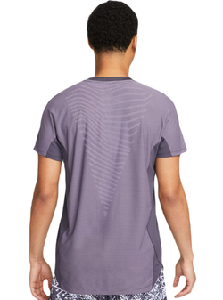 Теннисное поло Nike Dri-Fit Advantage Slam Tennis Polo - gridiron/white - Purple