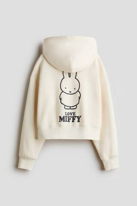 H&M Комплект толстовки с капюшоном и шорт, светло-бежевый