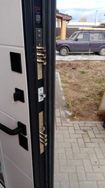 Дверь с терморазрывом входная Лабиринт TUNDRA PLUS Белый софт