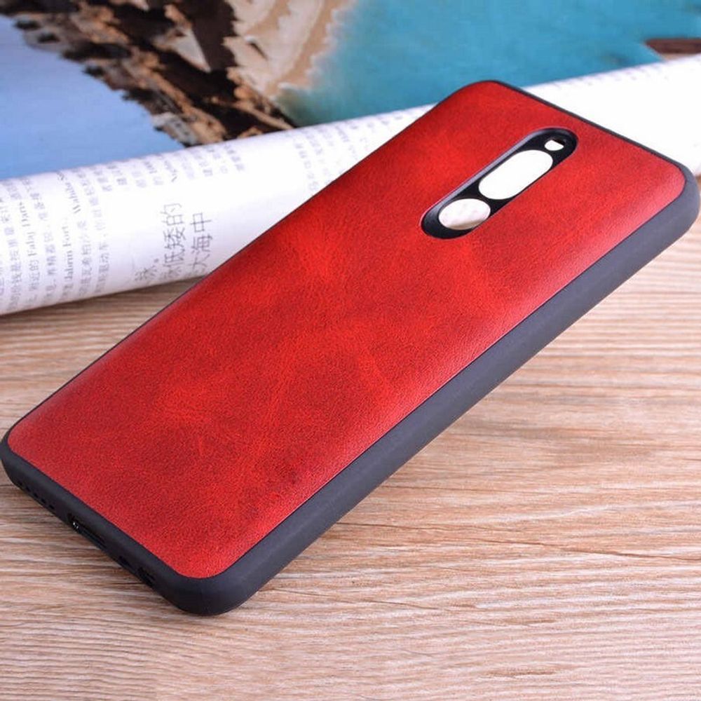 Чехол под кожу на Xiaomi Redmi Note 5 (красный)